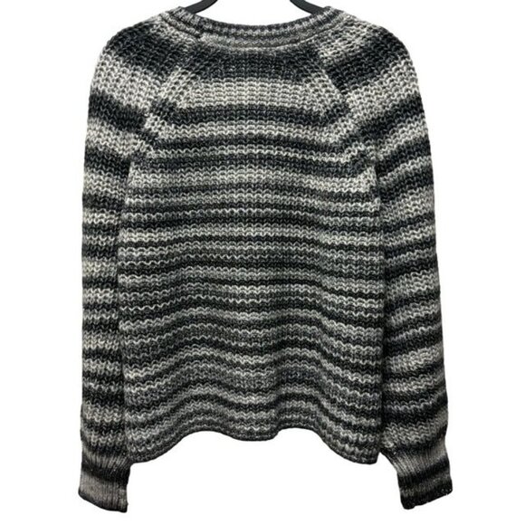 Halogen Womens Metallic Striped Sweater Size XL Rich Black - Picture 3 of 7